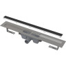 Водоотводящий желоб ALCAPLAST APZ15S-550 без порогов, с решеткой под кладку камня Marble, горизонтальный сток