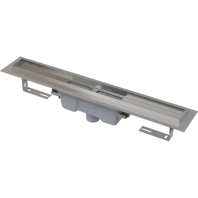 Водоотводящий желоб ALCAPLAST APZ1006S-1150 PROFESSIONAL с порогами для цельной решетки, вертикальный слив